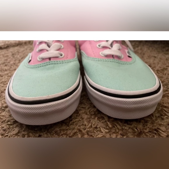 NEW Vans Custom Old Skool Shoes Pink Mint Green Mens 5.5 Wms 7 - Picture 6 of 8